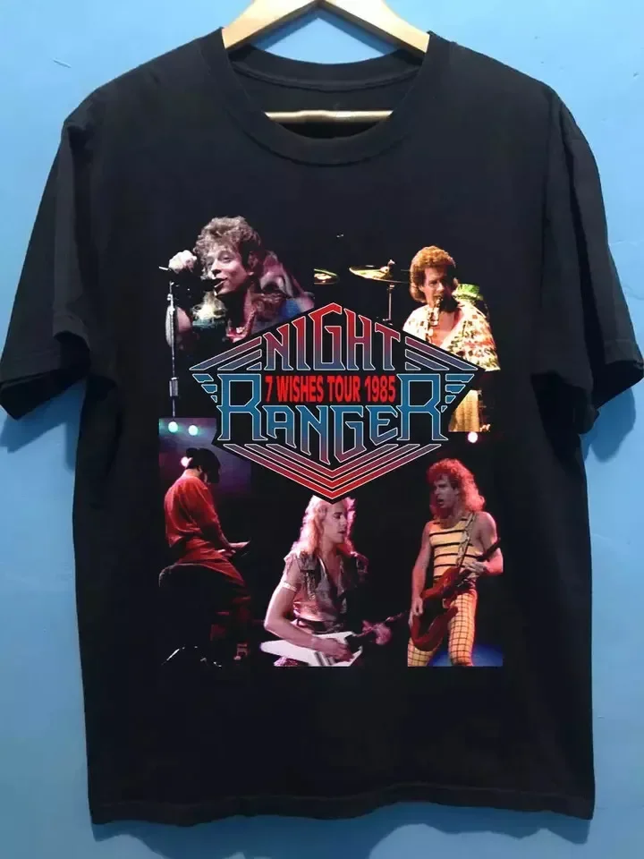 NIGHT RANGER Band 7 WISHES TOUR 1985 T Shirt Size S-5XL