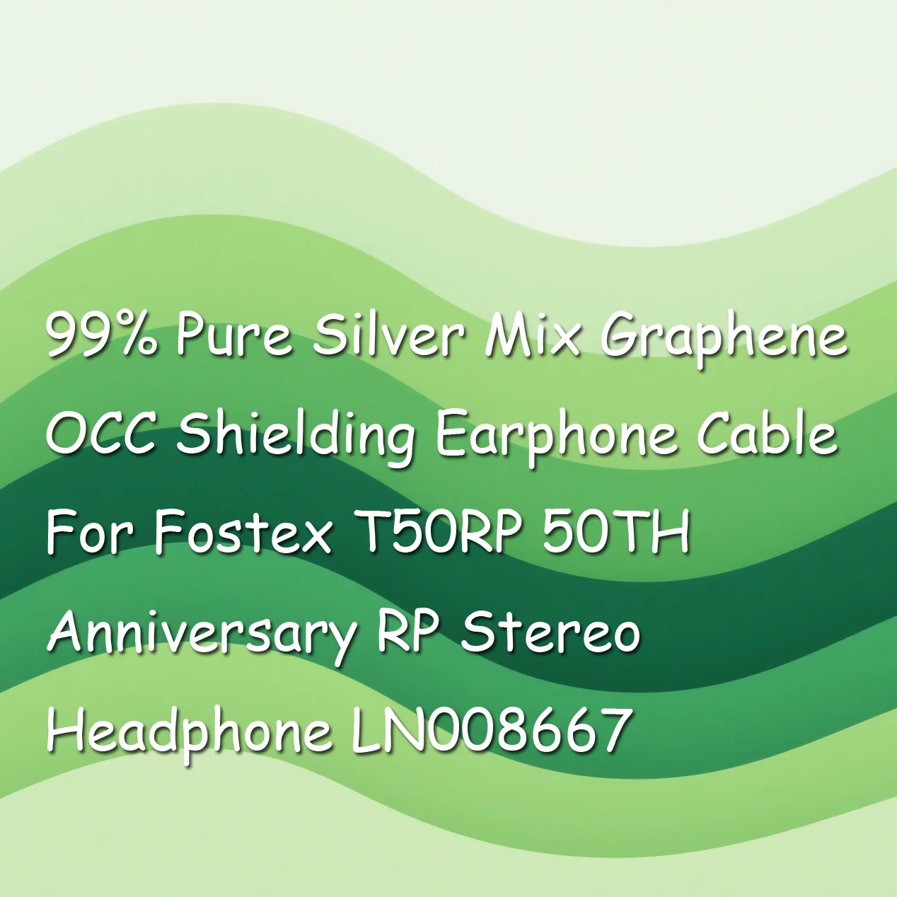 

99% Pure Silver Mix Graphene OCC Shielding Earphone Cable For Fostex T50RP 50TH Anniversary RP Stereo Headphone LN008667
