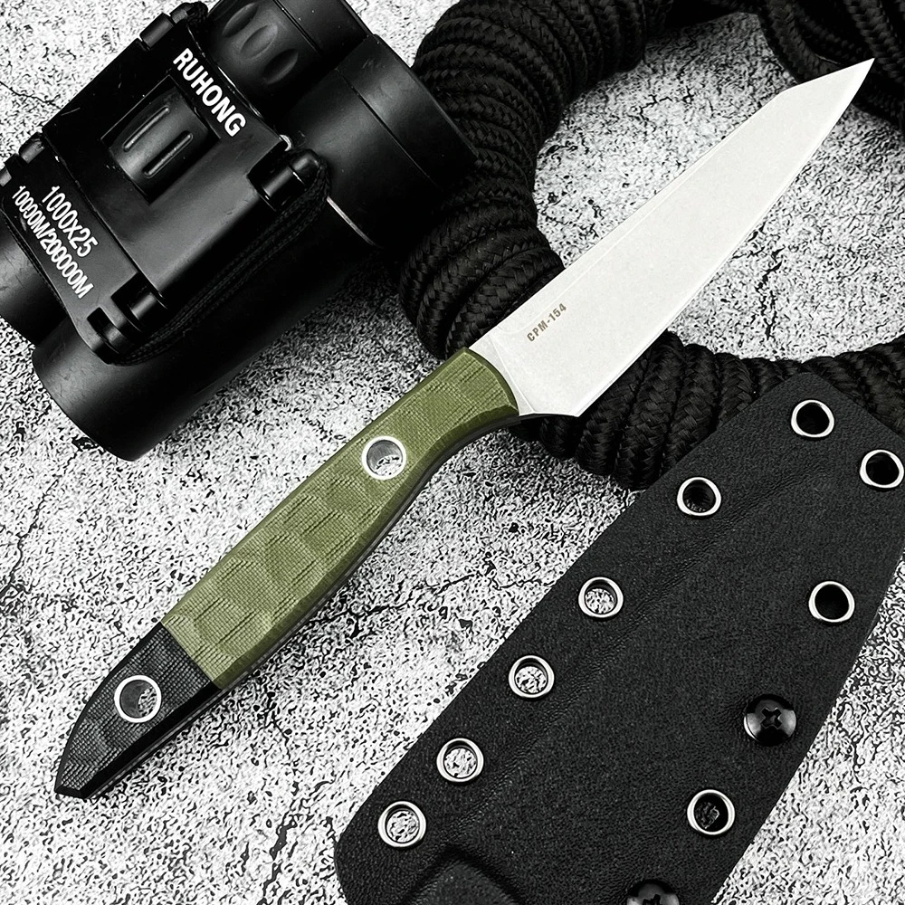 

4045 EDC Jungle Climbing Camping Fishing BBQ Practical Knives Durable 9Cr13Mov Outdoor Fixed Blade Knife Daily Cutter Peel Knife