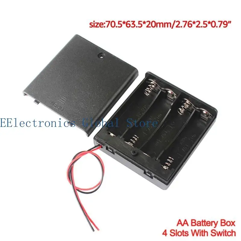 462B Battery for Protection Box 1/2/3/4/6/8 Slots Organizer for Case Container for AA Battery Shockproof Battery Holder