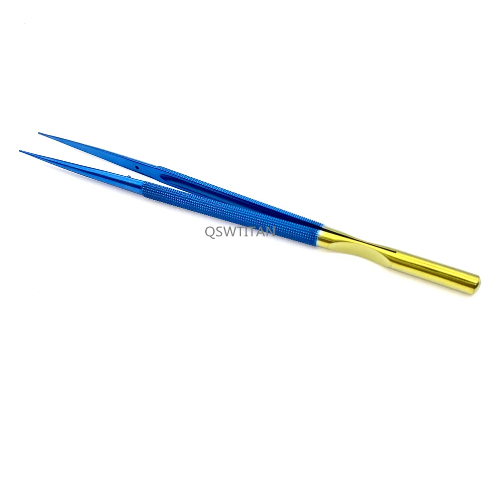 คีมหลอดเลือดไทเทเนียมด้ามจับกลม1.0มม. เครื่องมือผ่าตัดขนาดเล็ก