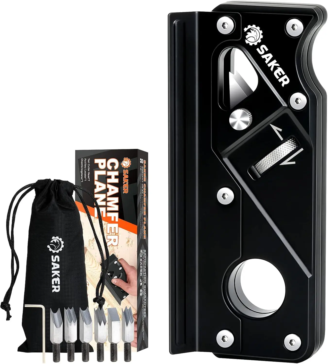 أداة تسطيح زاوية حافة النجارة مع محدد موقع مساعد، مسوي شطب يدوي مناسب للحواف السريعة