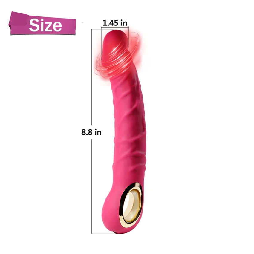 Realistic Dildo Vibrator for Women Sex Toys Clitoris G Spot Anal Stimulator with 10 Powerful Vibration Mode Waterproof Powerful