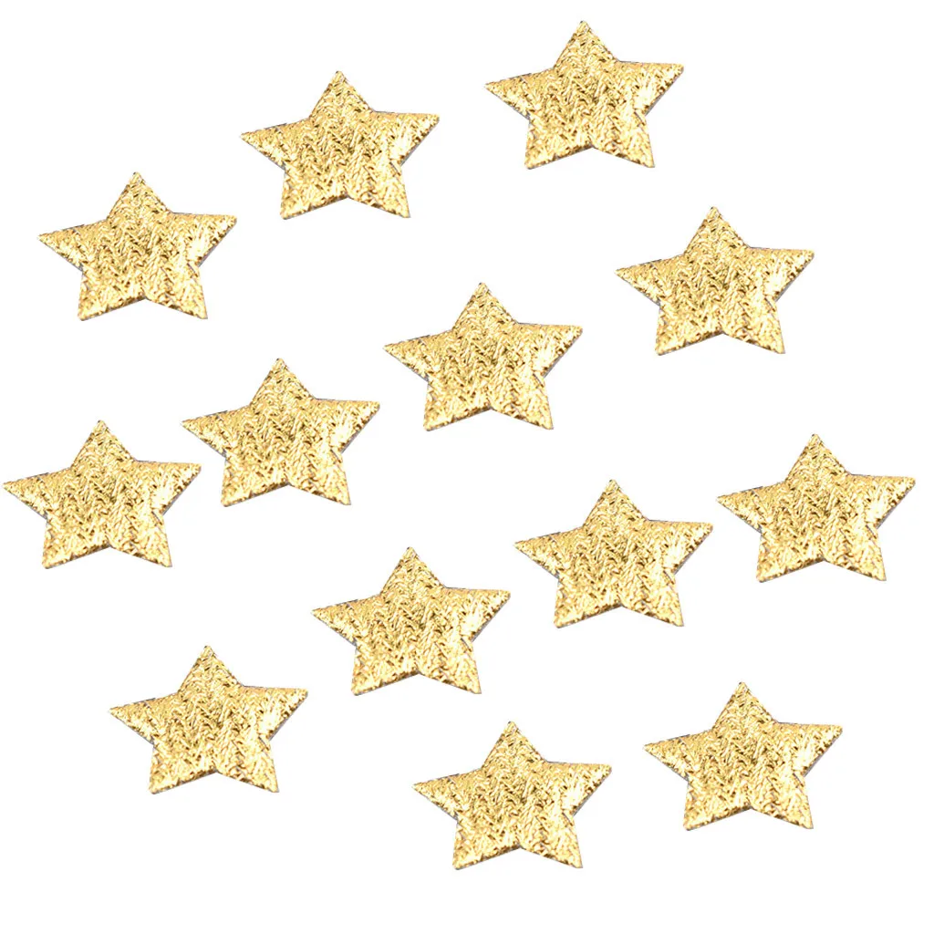 100pcs Gold Silver Cloth Christmas Five-pointed Star Home Confetti Decor Christmas Decorations For Home 2022 New Year Navidad