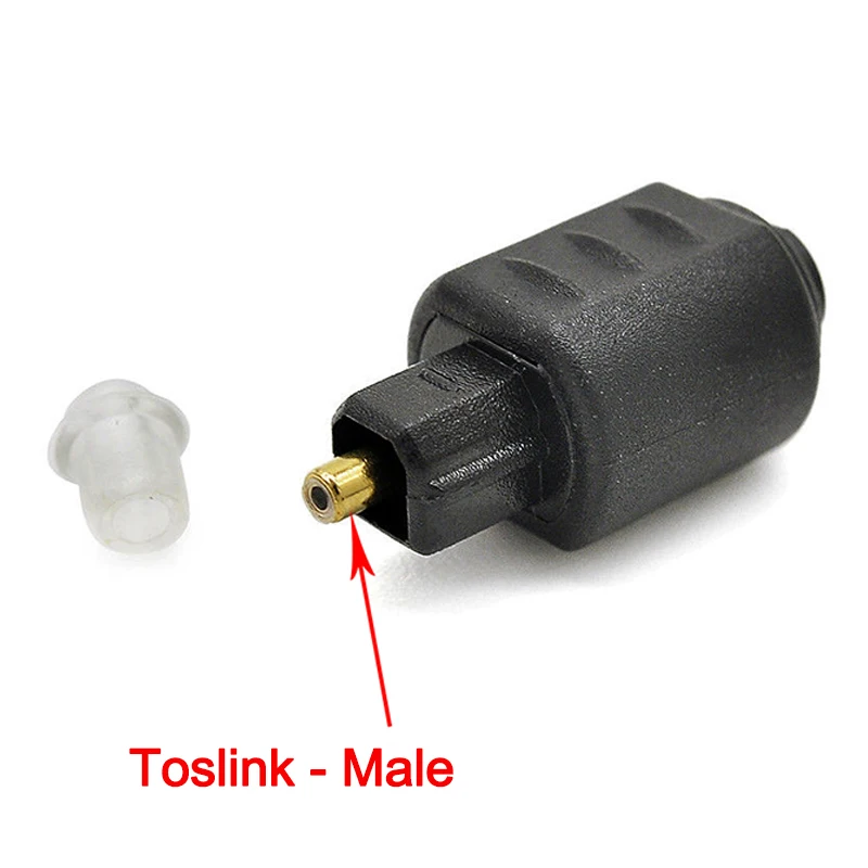 Mini Optical Audio Adapter 3.5mm Female Jack to Digital Toslink Male Plug For Amplifier Optical Audio Cable