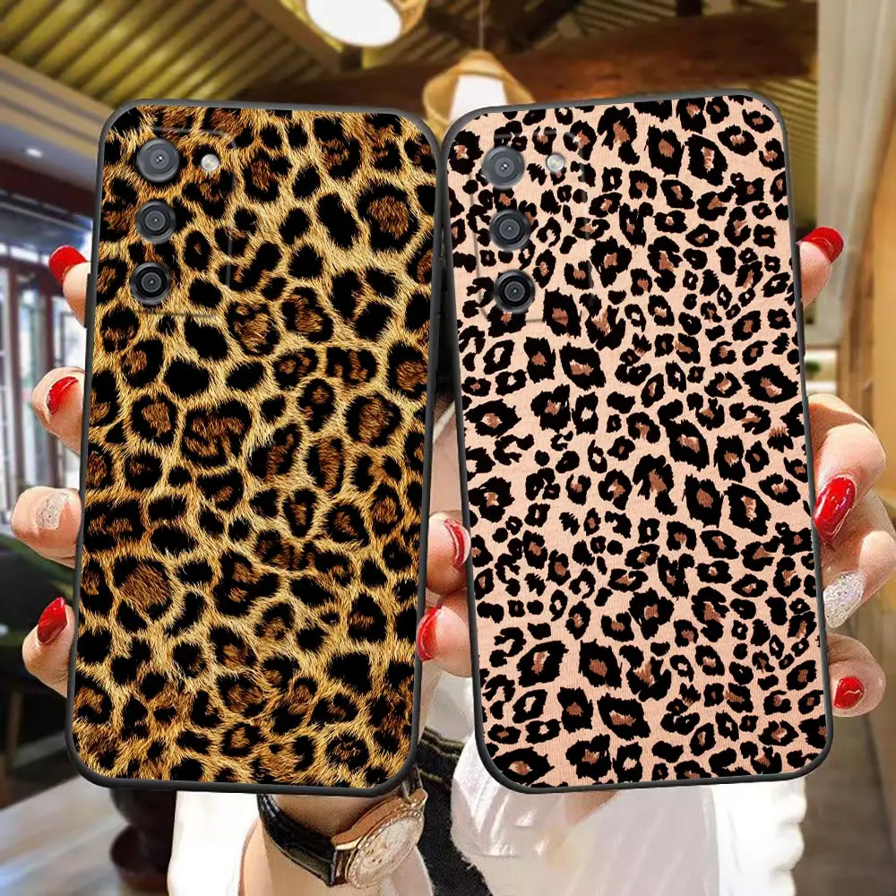 Phone Case For OPPO A5X A6X A5 A6 A17 A16 A38 A53 A54 A55 A57 A58 A60 A74 A78 A92 A93 A94 A98 TPU Case Cover Leopard Snake Print