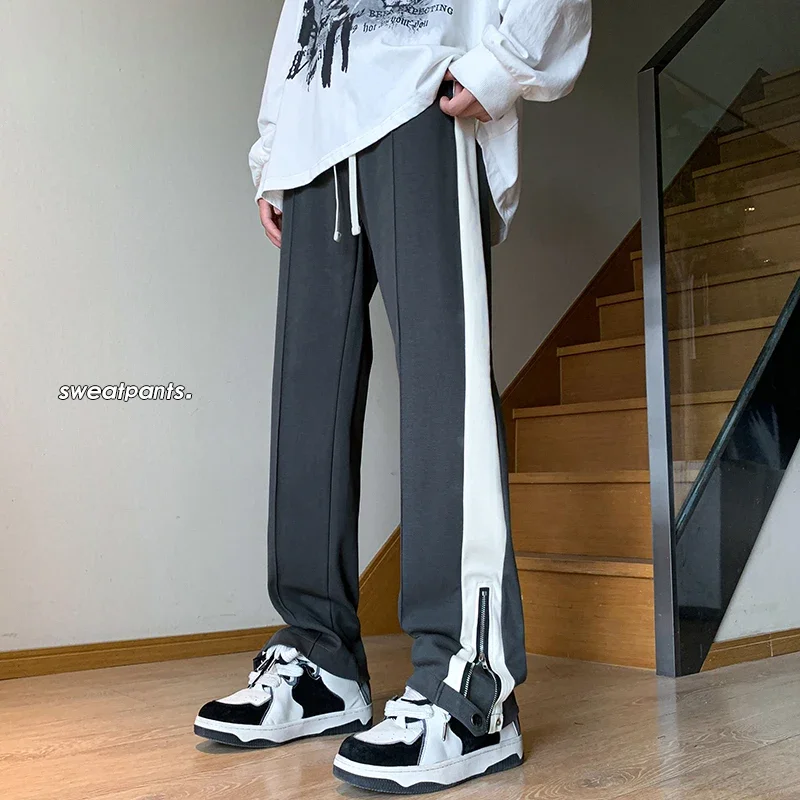 High Quality Brand Baggy Pants Men's Clothing Original Brands Korean Popular Clothes Streetwear Sweatpants New Jogger Wide 2024