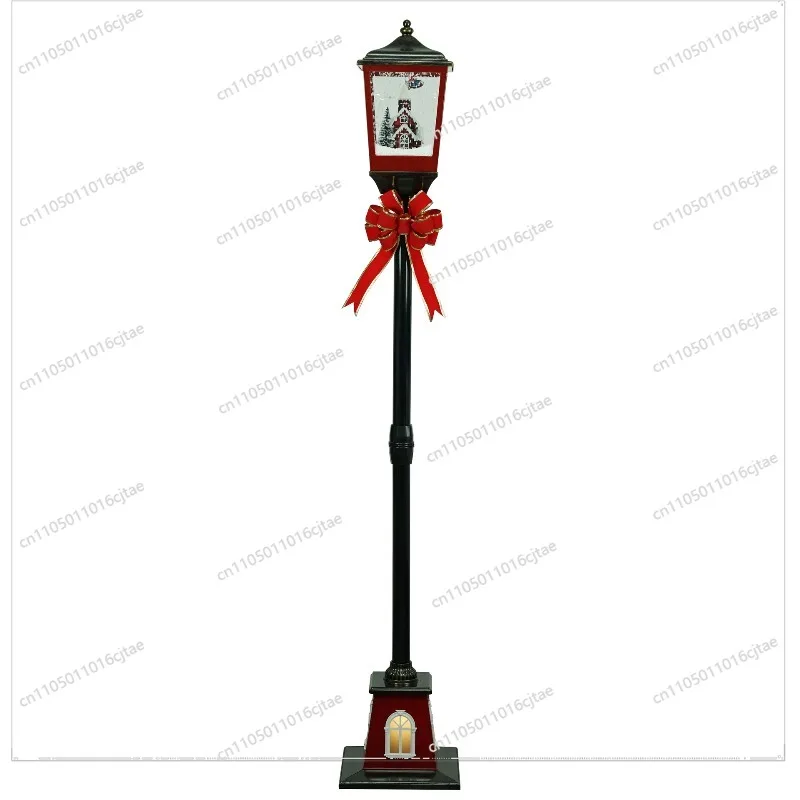 Christmas Snow Street Lights Holiday Arrangement Snowflake Falling Lights Christmas Decoration Crafts European Music Lights