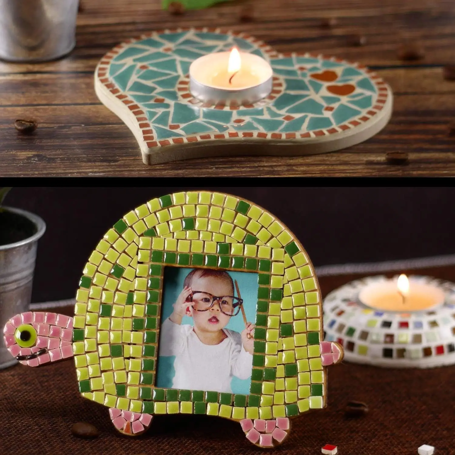 

Mosaic Ceramic Tiles Decorative Small Tiles for Crafts DIY Art Projects Crafts Supplies Tile Kit Decorative Tile