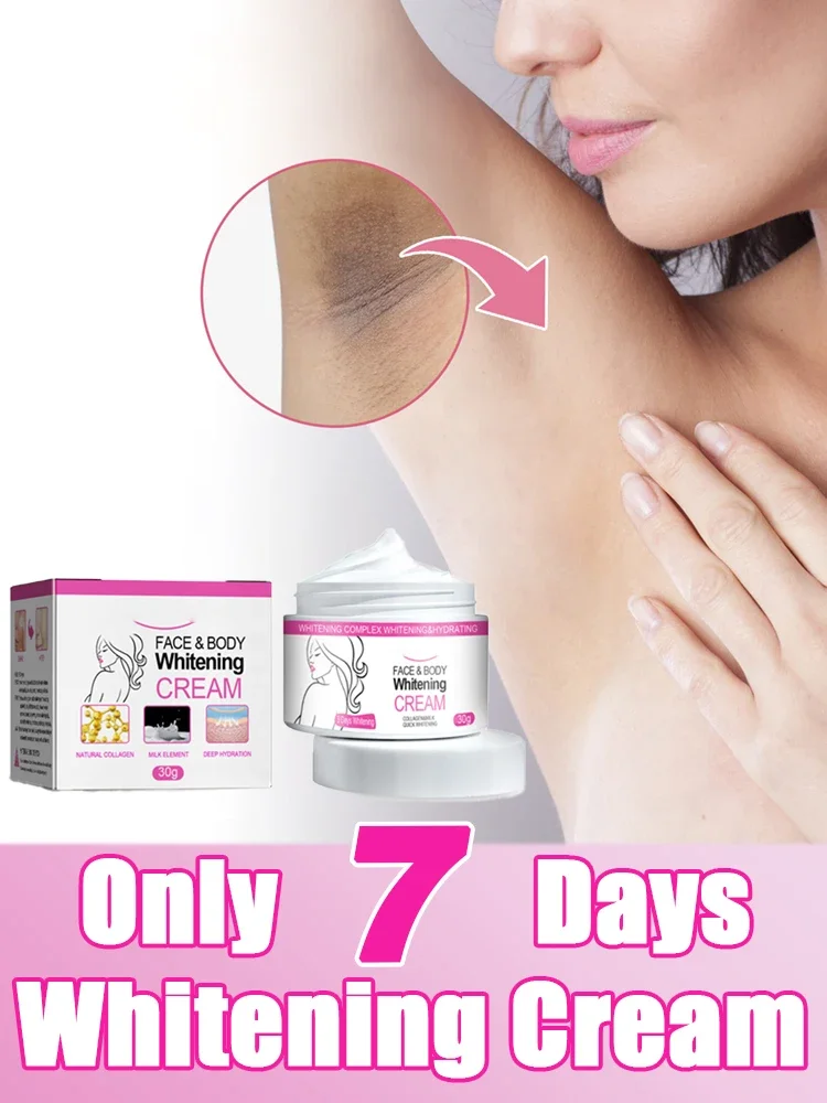 Fast Body Whitening Cream Remove Melanin Underarms Inner Thighs Elbows Joint Brightening Whitening Cream