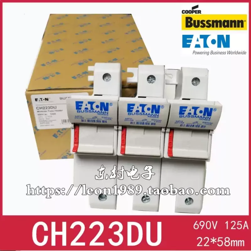 Fuse holder BUSSMANN Fuse holder CH223B CH223DU 125A 690V 22X58
