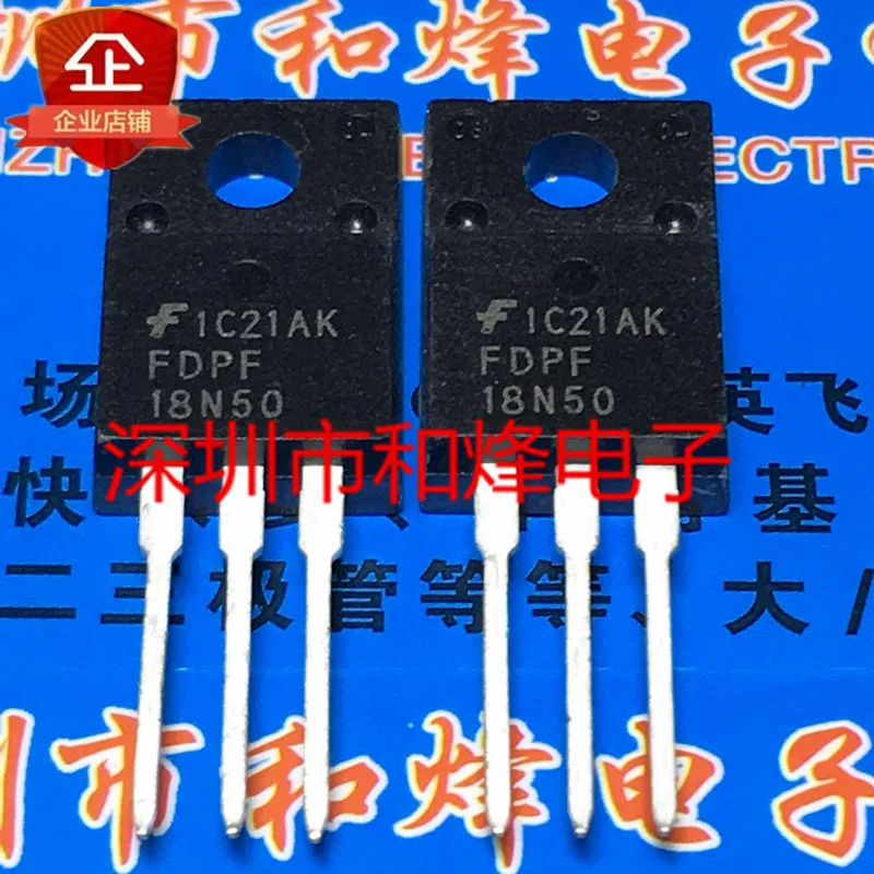 5PCS-10PCS FDPF18N50  TO-220F 18A 500V   Original On Stock Quick shipping