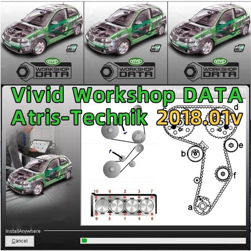 2024 Newest Auto Software Vivid Workshop Data Atris-Stakis Technik 2018.01V Multi languages French Polish Spanish Link Udisk