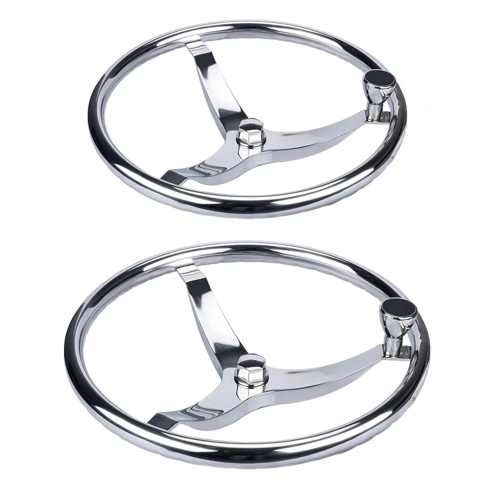 

Stainless Steel Boat Steering Wheel Spoke 25 Degree Sturdy for Ships