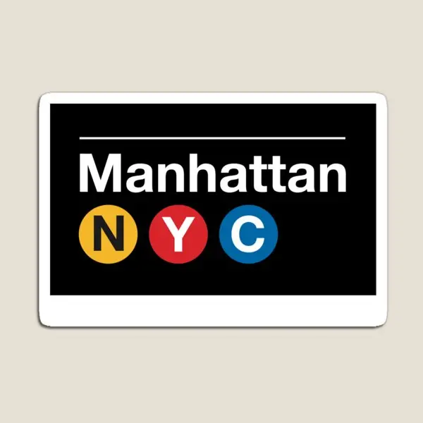 Manhattan Nyc New York Metro Tren Si Mıknatıs Tutucu Buzdolabı Organizatör Dekor Bebek Renkli Manyetik Çocuk Oyuncak Ev Çocuk
