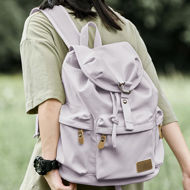 Canvas-Rucksack für Reisen, leicht, Laptop, Umhängetasche, Outdoor, Wandern, Klettern, Radfahren, Taschen, College-Computer, Wochenend-Schultasche
