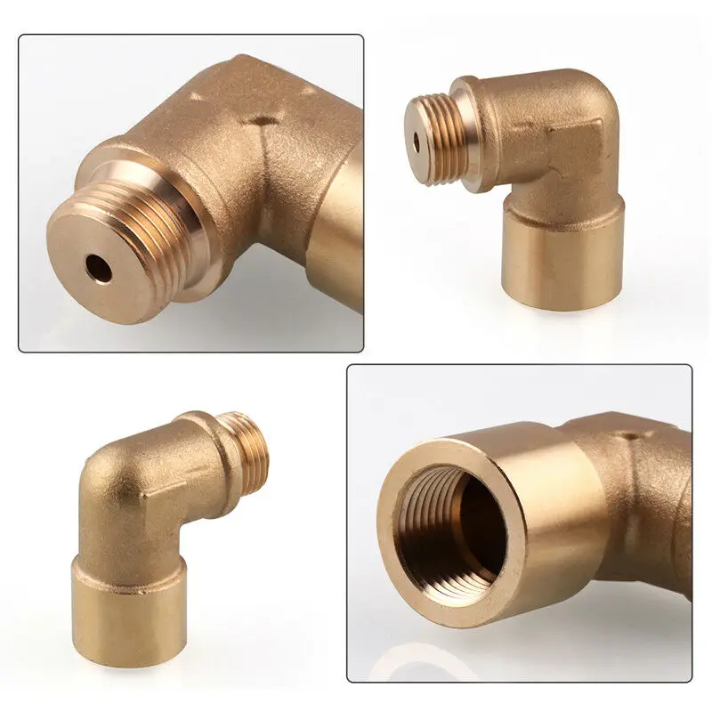 M18x1 5 Oxygen Sensor Adapter Brass Elbow 90 Degree Fitting Auto Accessory
