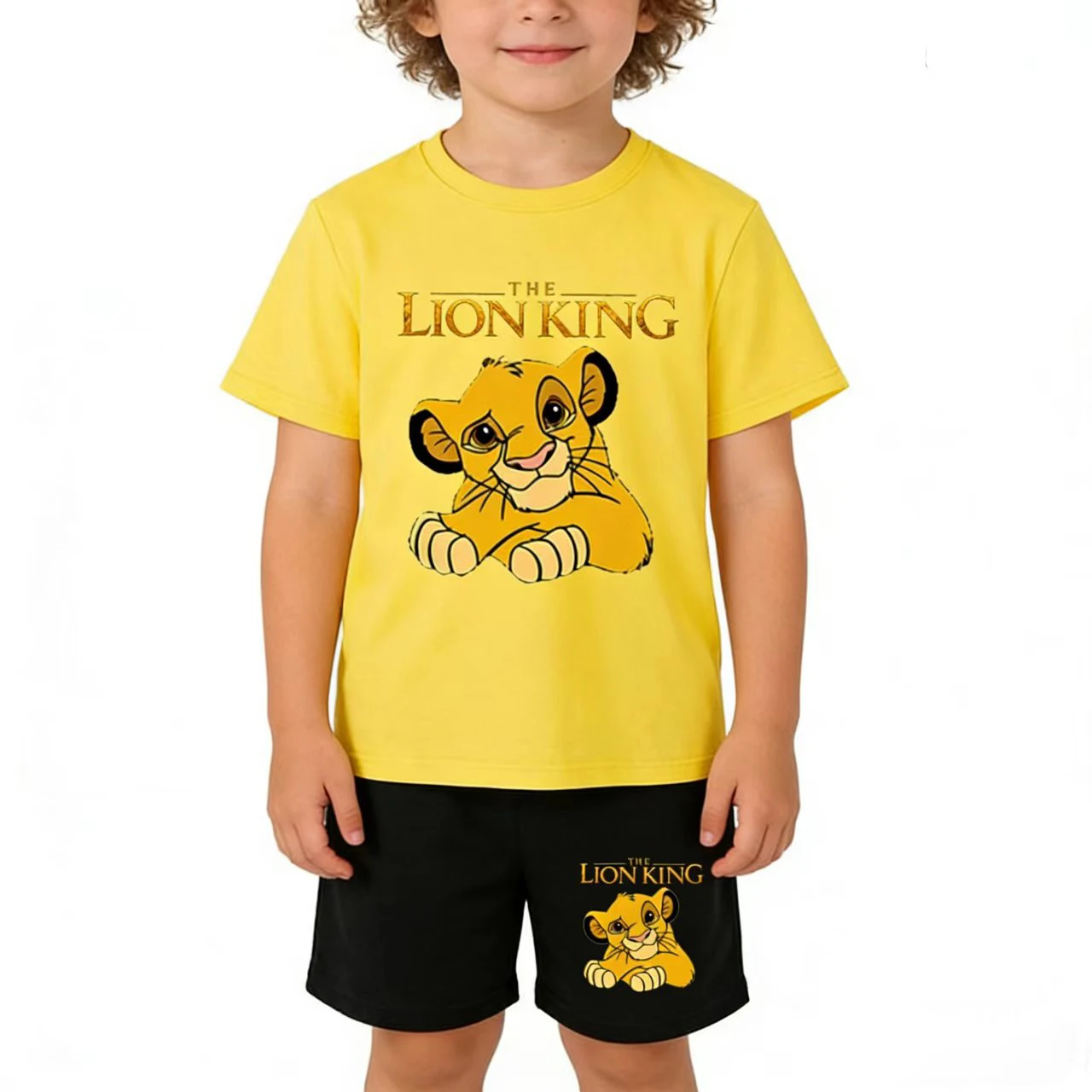 

Kids Summer T-shirt Cartoon Musical Guitar Violin Bear Short-sleeved+Shorts Boy Girl 3-12Yrs Charming Clothes Jogging Casual Set