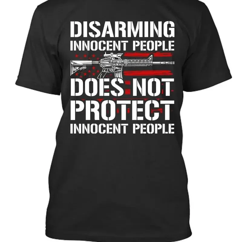 Disarming Innocent Peolple New Men's T Shirt 2nd Amendment Molon Labe NRA Gun
