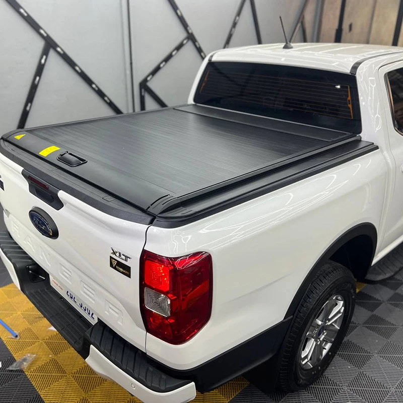 pickup tail box truck bed retractable roller lid Tonneau cover For Amarok Hilux Ranger NP300 Triton l200 Dmax d-max