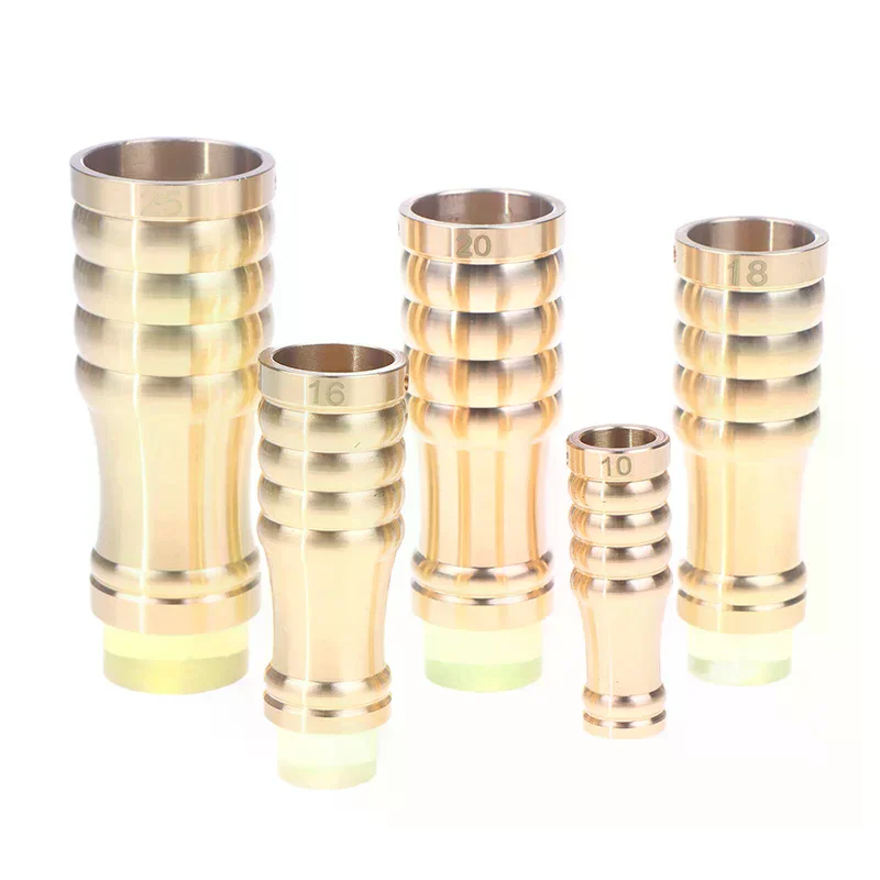 10/16/18/20/25 Brass Cane Crutch Tip With Anti-Skid Rubber Pad For Hiking Pole Chair Leg Feet Replacement 1PCS