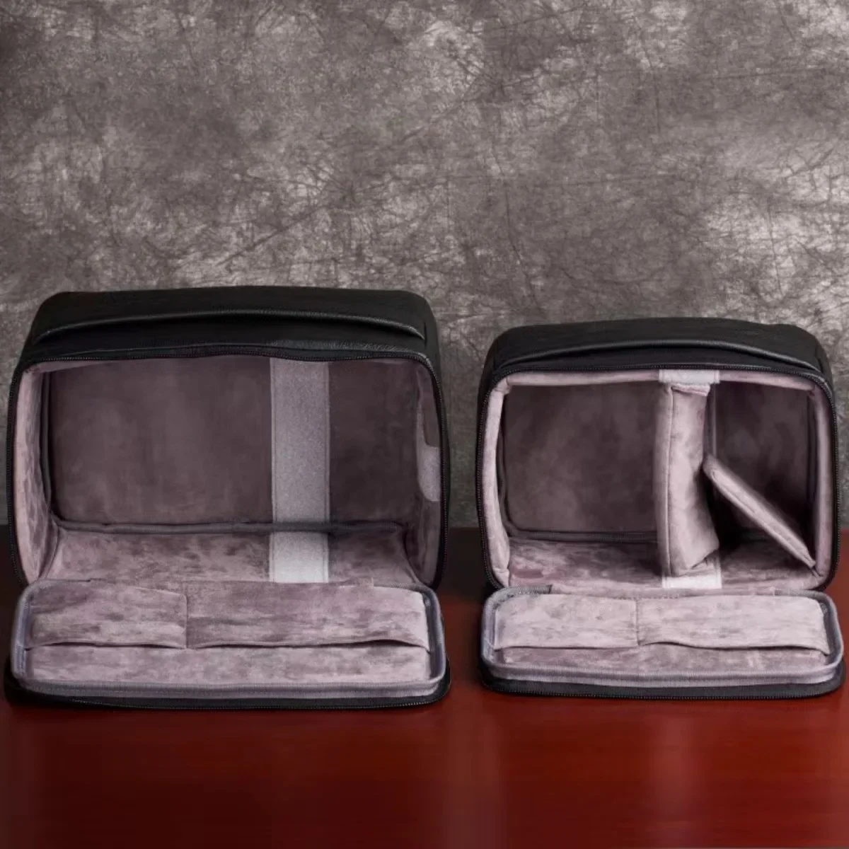 Leather Camera Bag & CasesThickened Shockproof Inner Tank Bag Storage for DSLR Micro Single Camera Photography Bag