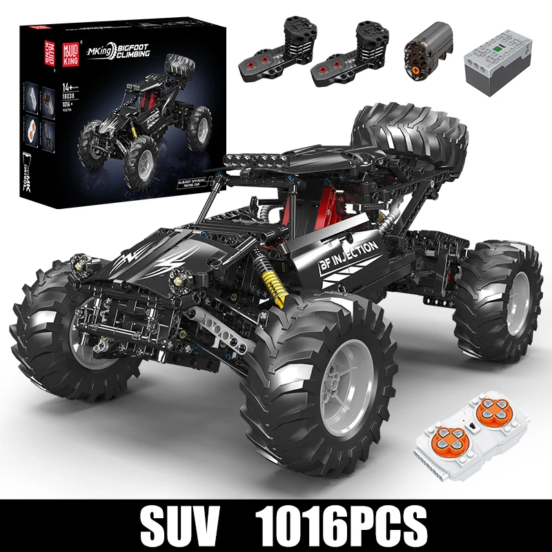Mould King 18038 Technische Auto Speelgoed De Op Afstand Bestuurde Bigfoot Klimmende Buggy Bouwblok Steenset Kinderen Kerstcadeau