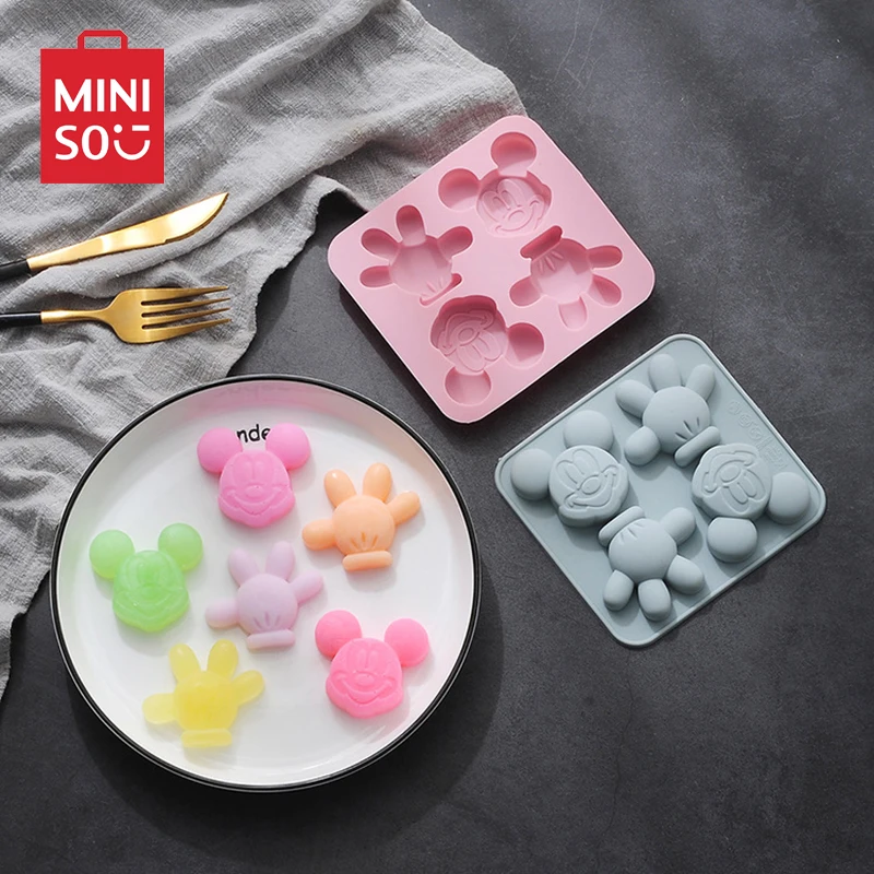 

Mickey Mouse Cookie Cutter Miniso Disney Chocolate Candy Mold Biscuit Cake Mould Baking Tool Ice-tray DIY Model Party Supplies