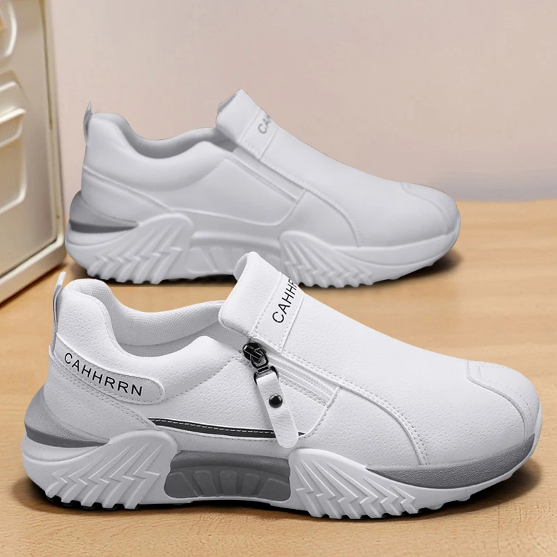 

Новинка 2026: Мужские повседневные модные кроссовки из кожи с мягкой подошвой и нескользящей подошвой для мужчин