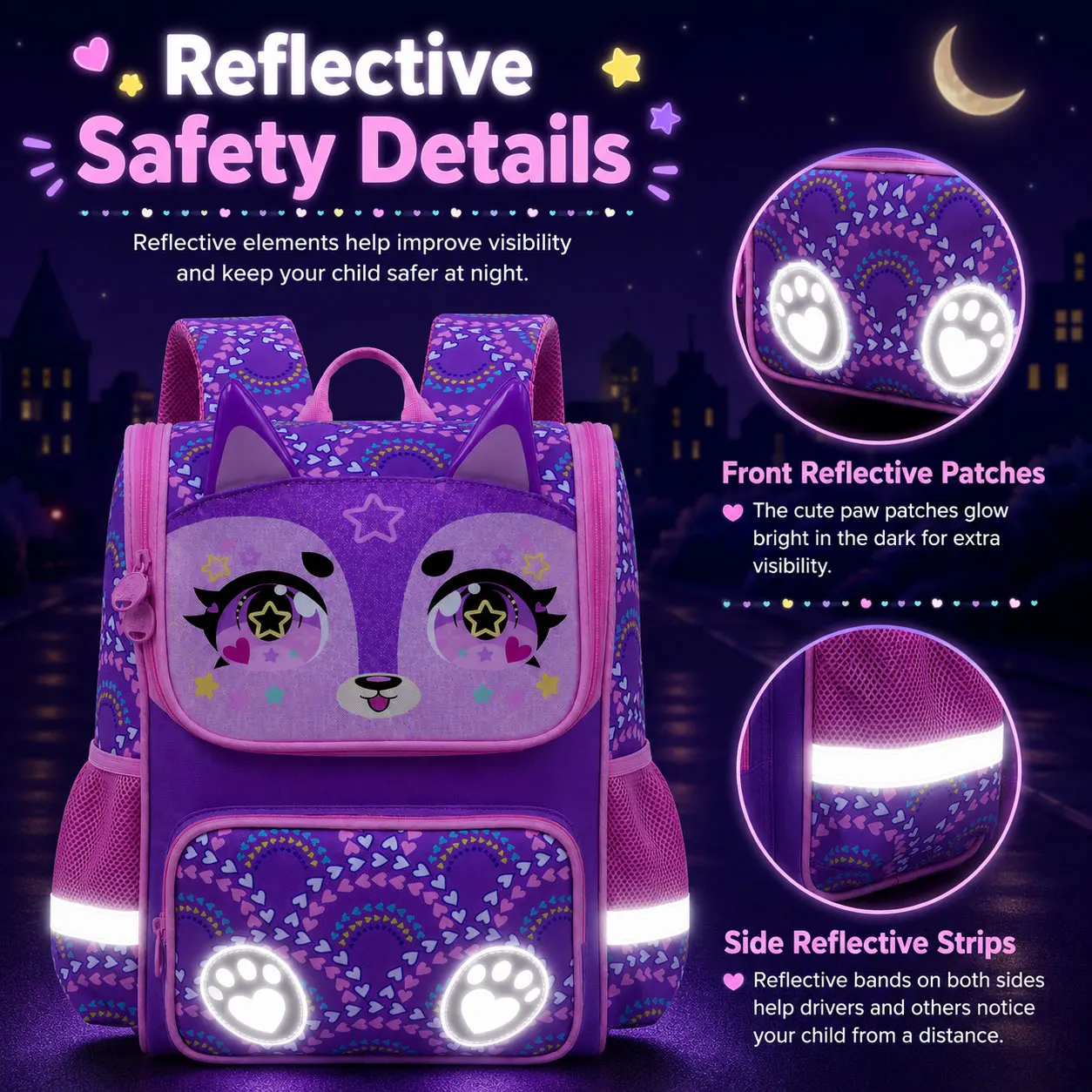juego-de-3-mochilas-infantiles-de-15-pulgadas-con-carcasa-rigida-diseno-de-zorro-morado-con-ojos-grandes-incluye-una-mochila-un-bolso-de-mano-y-un-estuche-para-lapices