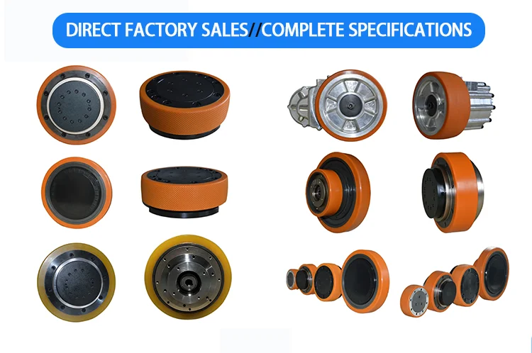 New AGV Drive Wheels Specialized Integrated Drive Gearbox Reducer 21:1 Ratio Deep Groove Ball Bearing Logistics Restaurant Use