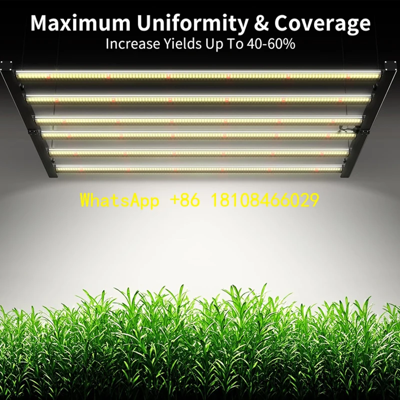 Лампа Pflanzenlampe с регулируемой яркостью для комнатных растений, вертикальное сельскохозяйство, 720 Вт, светодиодная лампа полного спектра, 6 бар, светильник для растений, 0-10 В, цепь ромашки