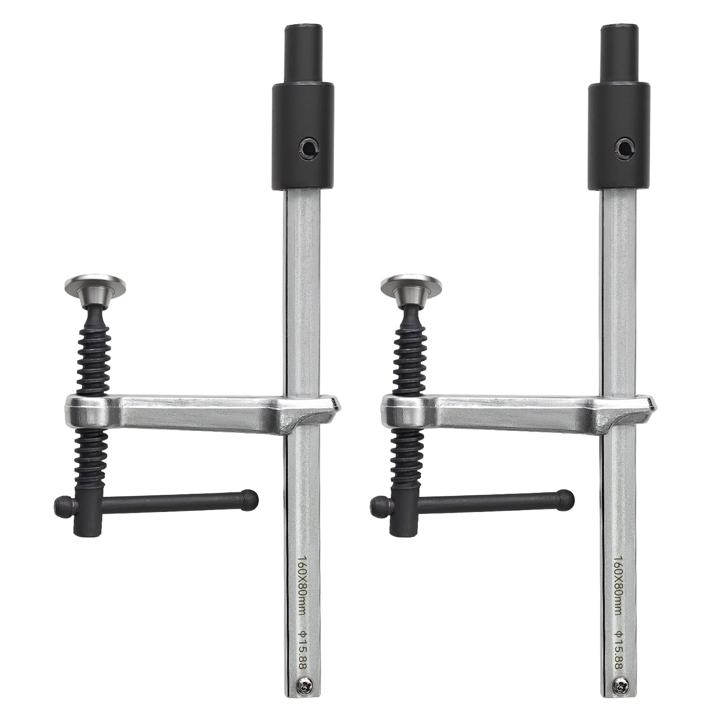 

Allsome 2pc 15.88MM Woodworking Hold Down Clamp Hole Tool Table Clamp Machinery Accessories Desktop Press