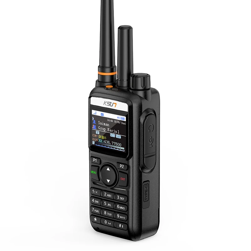 KSUN CT70 Gps Beidou Positioning Single Call Group Call 4g Poc Radio Network Analog Dual Mode Walkie Talkie Phone