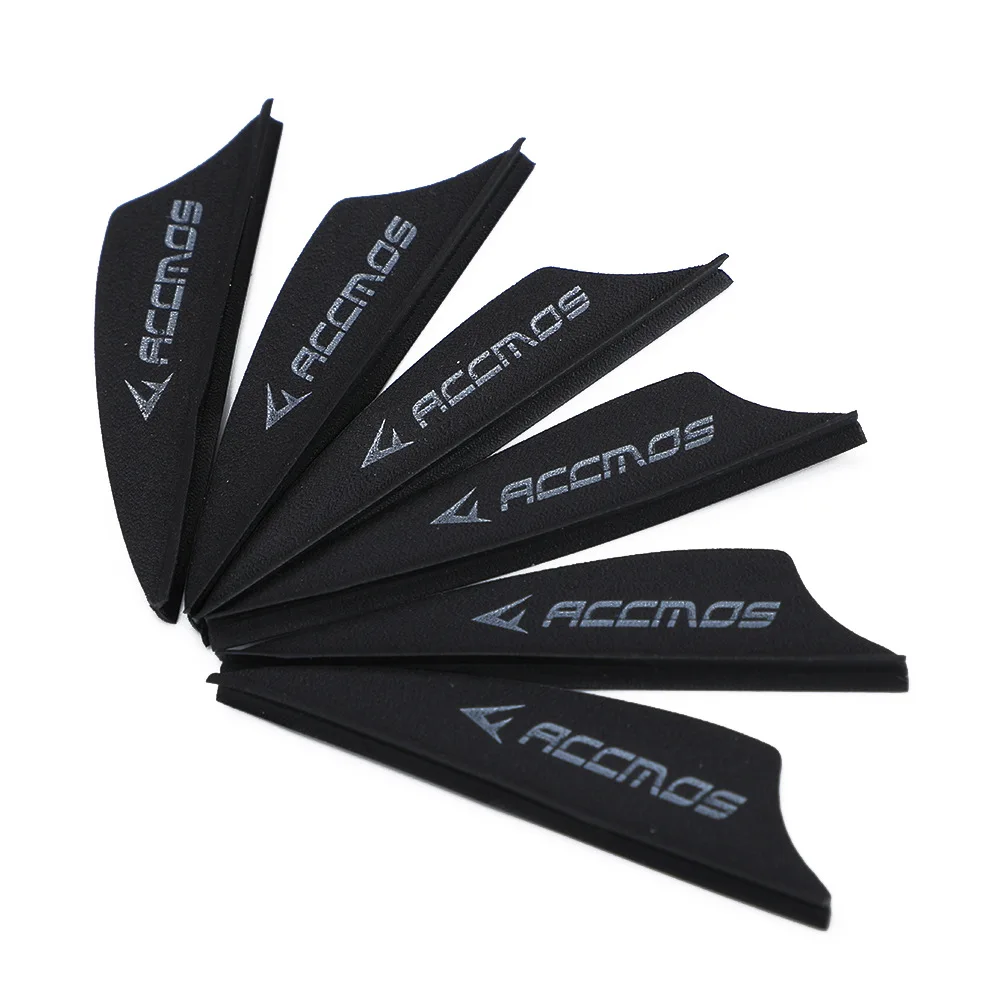 1.75 inch Archery Arrows Vanes Plastic Arrow Feather Fletching for DIY Archery Hunting Targeting Arrows (50pcs)