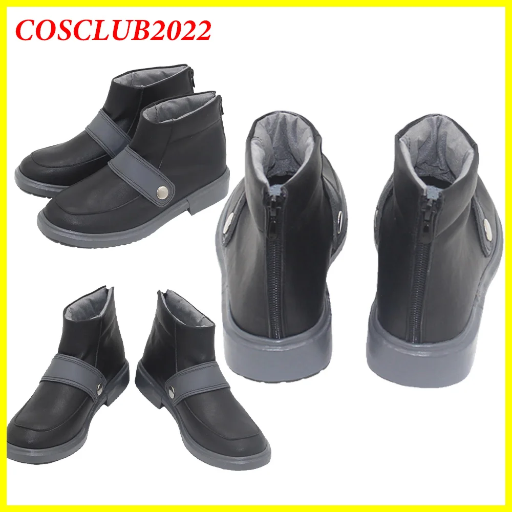 Male Rudo Cosplay Shoes Boots Gachi Anime AKuta PU Leather Costume Accessories Men Adult Fantasia Halloween Footwear Disguise