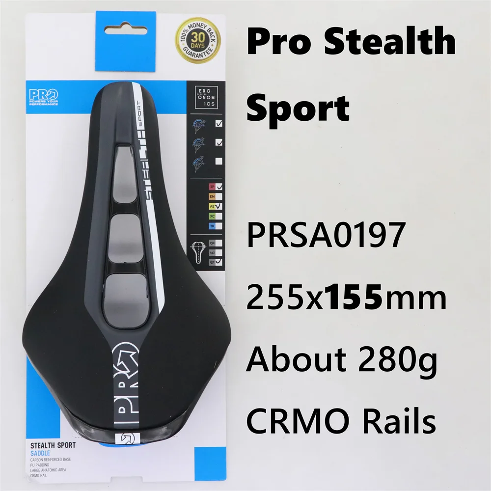 Original PRO Stealth road saddle Carbon/Steel Rails cycling cushion hollow saddle 142/152mm Stealth Performance LTD/Offroad