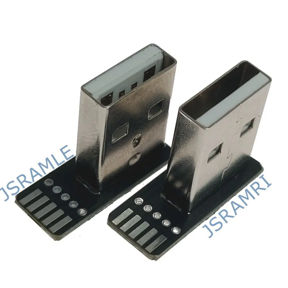 2PCS Type DIY  usb High speed USB Connector Assembly Welding Type  Male Jack Phone PCBTail Charging Socket Electric Terminal