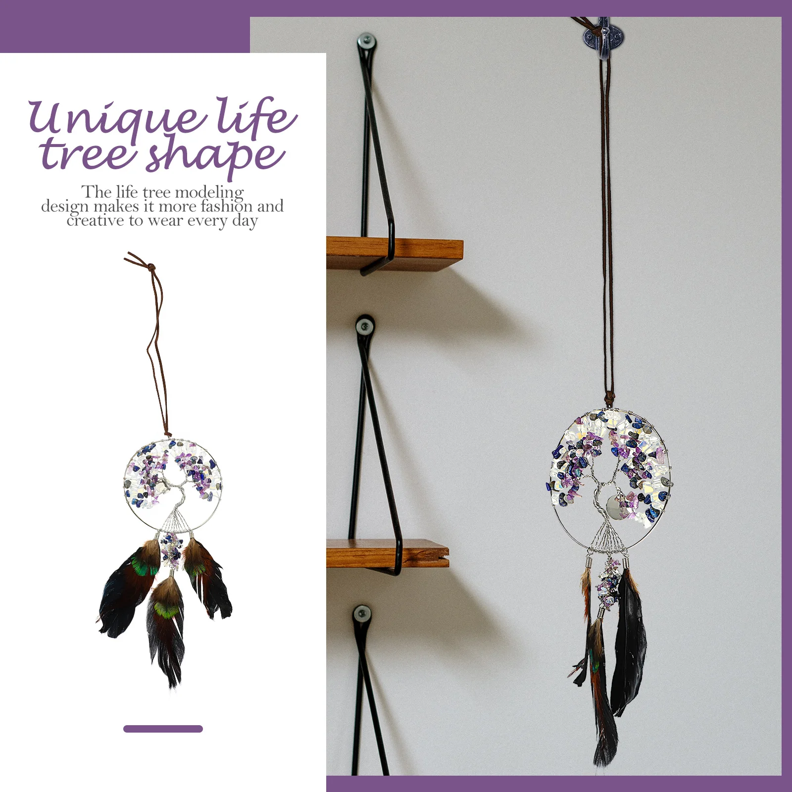 

Crystal Life Tree Pendant Dream Catcher Ornament Exquisite Home Decor Fashion Creative Design Comfortable Touch