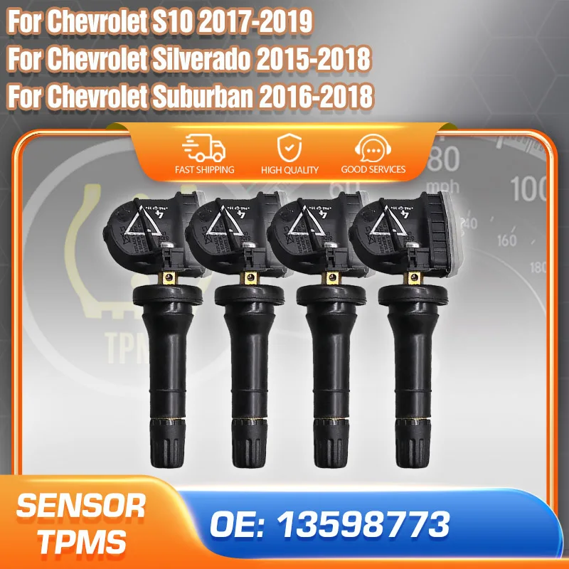 

TPMS Sensor Air Pressure Gauge For Chevrolet Suburban 2016-2018 Chevrolet Silverado 2015-2018 Chevrolet S10 2017-2019 13598773