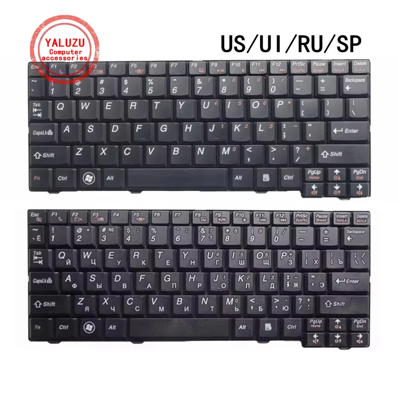 US/UI/RU/SP English/Russian/Spanish NEW Laptop Keyboard For Lenovo S10-2 S10-2C S10-3 S10-3C S11 20027