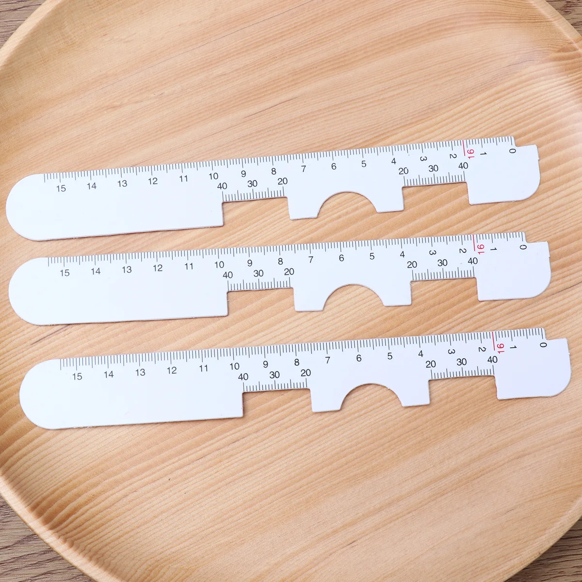 

10Pcs Plastic Pupil Distance Ruler Optical Pd Ruler Flexible Durable Lightweight Eye Measuring Tool Hospital Pharmaceutical