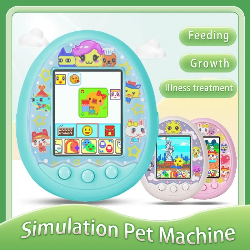 Macchina elettronica per animali domestici Online simulazione di alimentazione dell'amico interattivo Pet macchina da gioco con schermo a colori regalo di compleanno per bambini