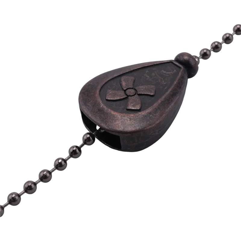 

8 шт. бронзовый набор цепочек для потолочного вентилятора, декоративное удлинение цепочки для вентилятора, освещение и вентилятор с шариковым вентилятором из бисера