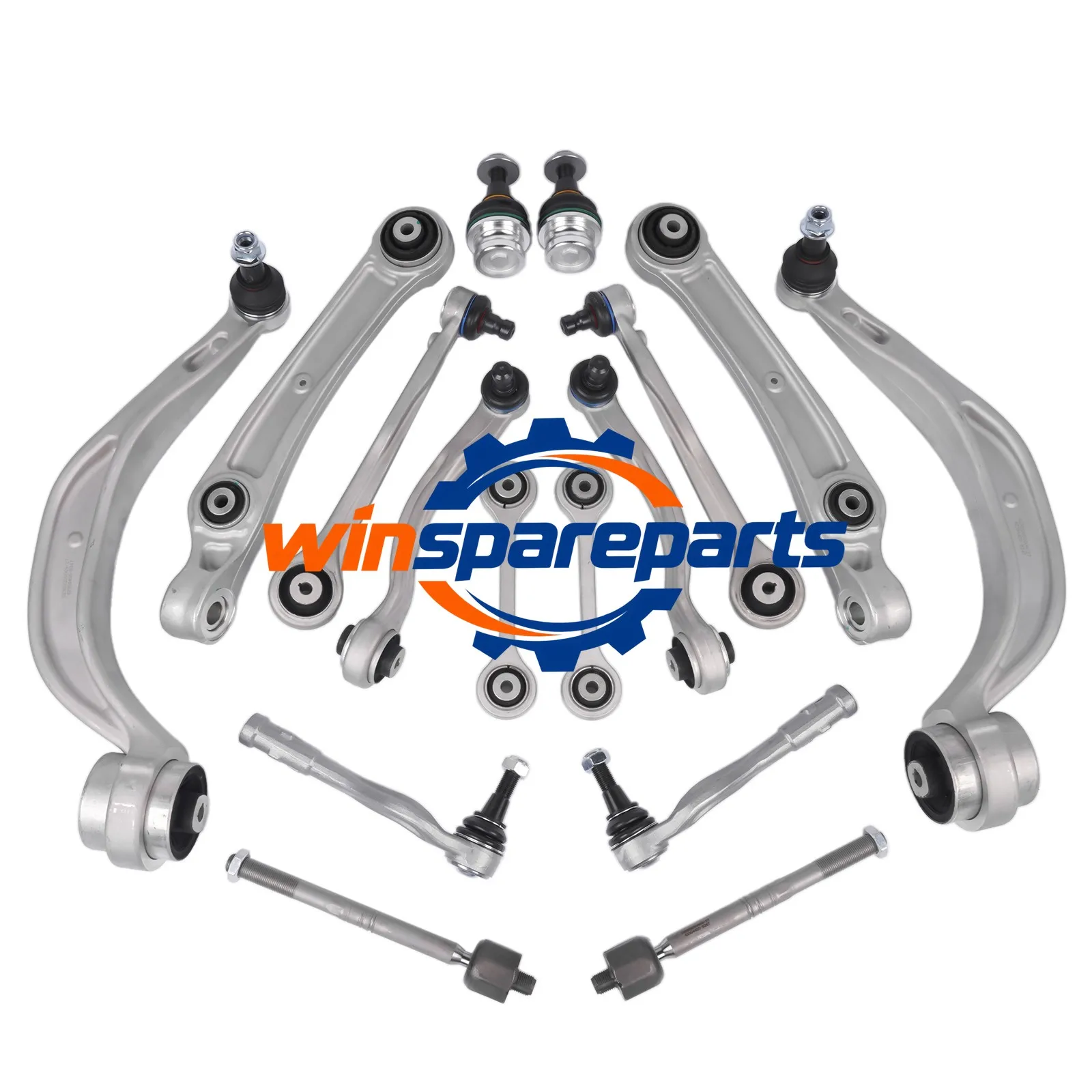 16pcs Front Suspension Control Arm Kit For 2018-2025 Audi Q5 A6 A7 RS6 RS7