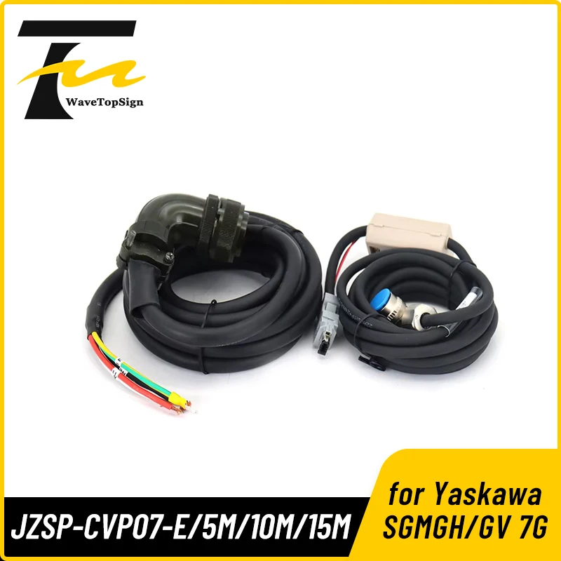 WaveTopSign Servo Motor Absolute value  Encoder Cable JZSP-CVP07-03-E power Cable JZSP-UVA102-05-E for Yaskawa SGMGH GV 7G