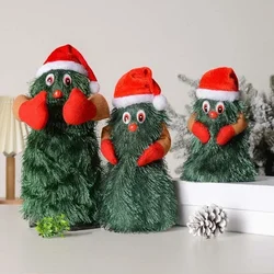 Dancing Christmas Tree With Music Rotating Kids Toys Xmas Singing Doll Electric Doll Prank Prop Funny Toy Christmas Decorations