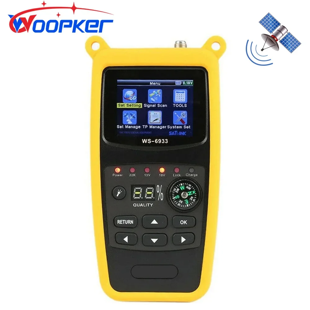 

Woopker WS-6933 Sat-finder HD DVB-S DVB-S2 8PSK Digital Satellite Detector Signal Finder Meter TV Tuners