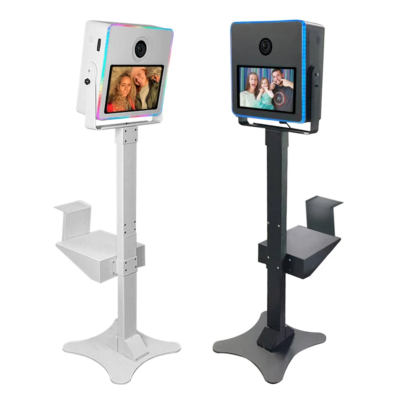 

Led Open air Photobooth Digital Bot White Metal Dlsr Dslr Photo Booth Shell With Glam Filter