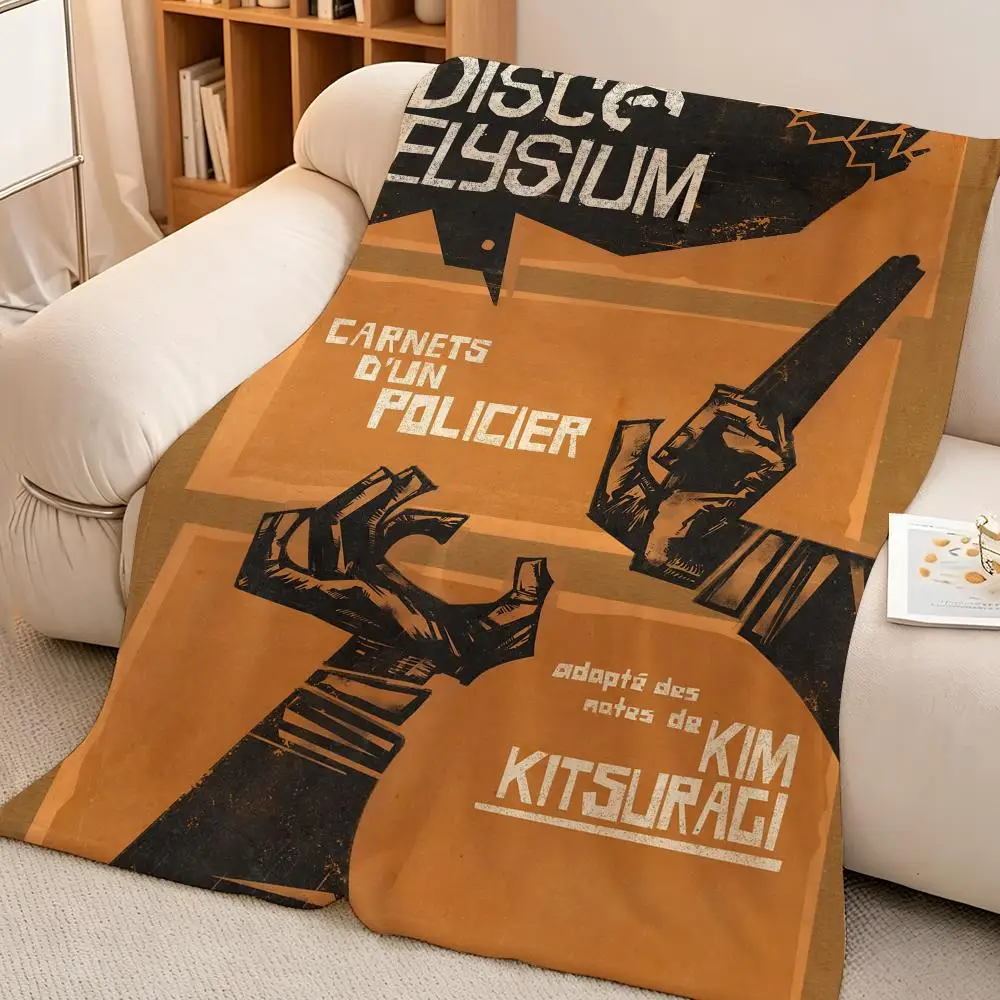 Game D-Disco.E-Elysium Throw hot High-Density Short Plush Blanket Soft Skin-Friendly for Sofa Nap Air-Conditioned Room